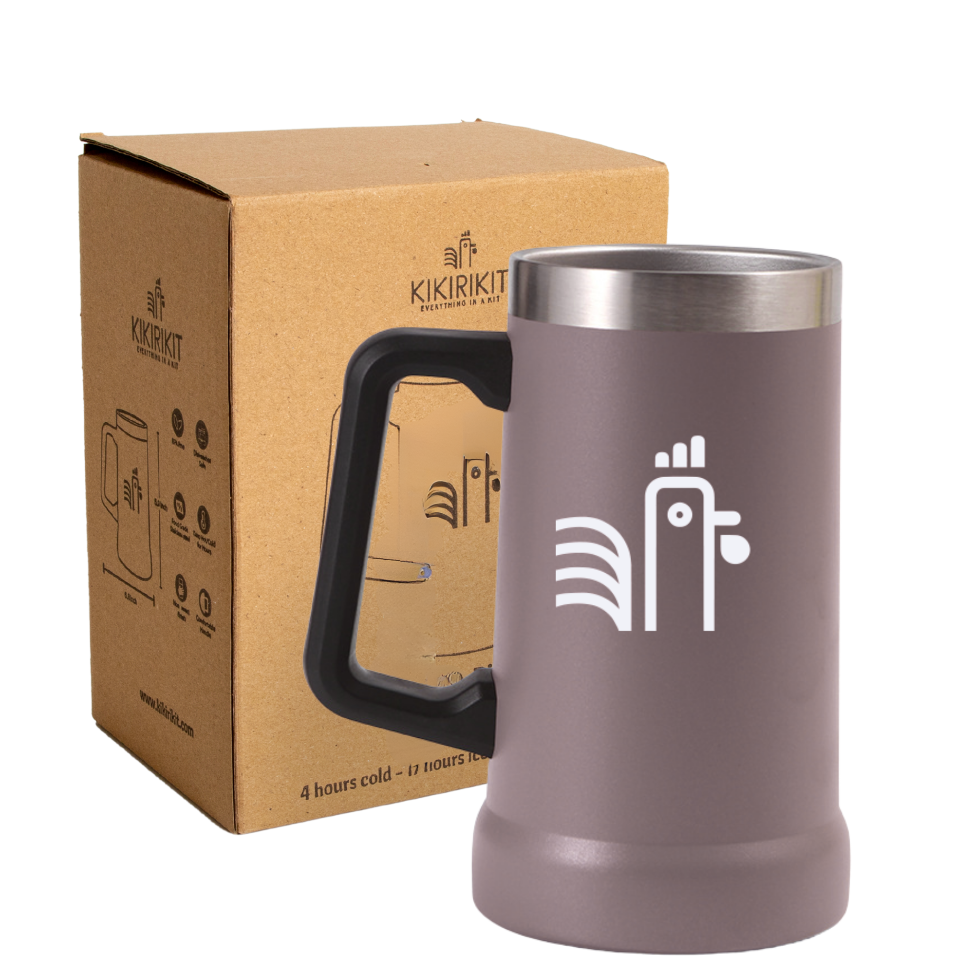 Kikirikit Grey Beer Mug