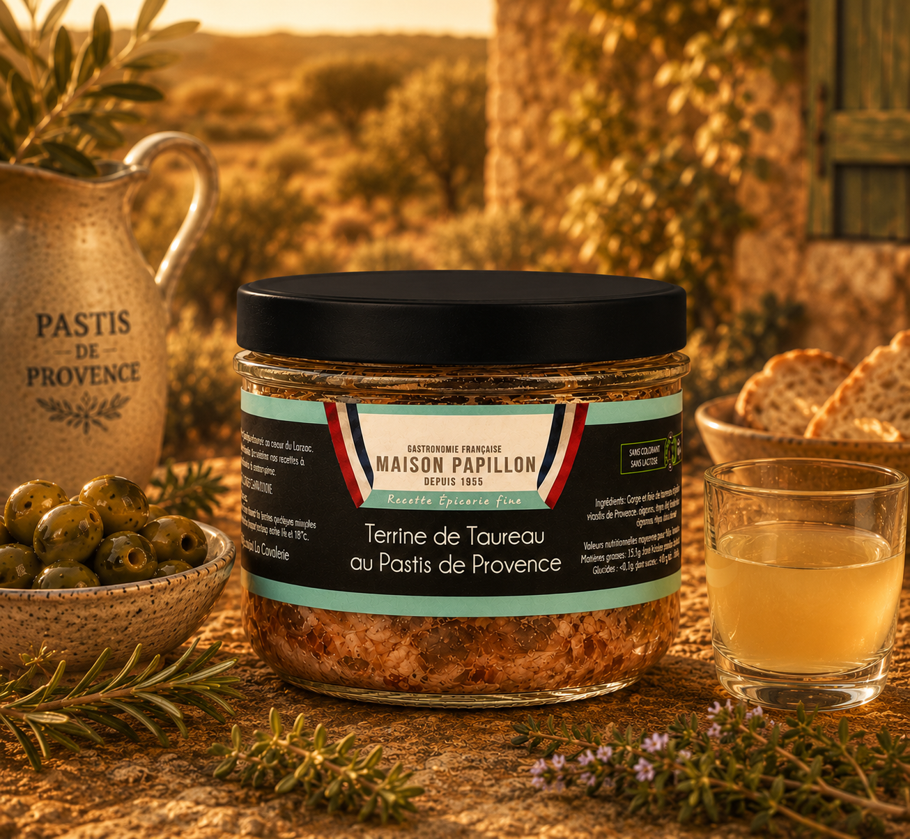 Bull Terrine with Pastis from Provence 160g
