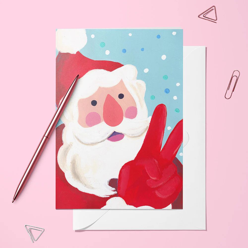 Folded Card – Santa Selfie