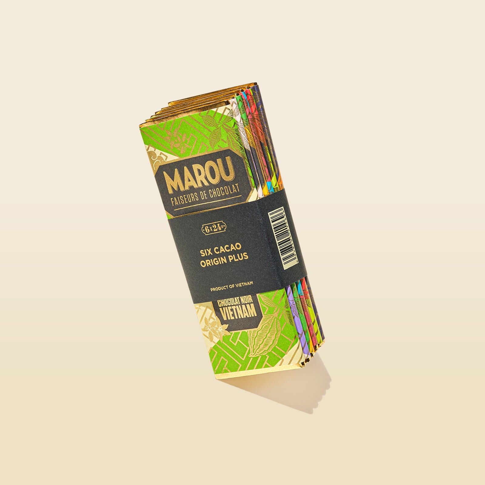 Lot 6 Mini Tablettes – Chocolat Noir Saveurs du Vietnam – 24 g