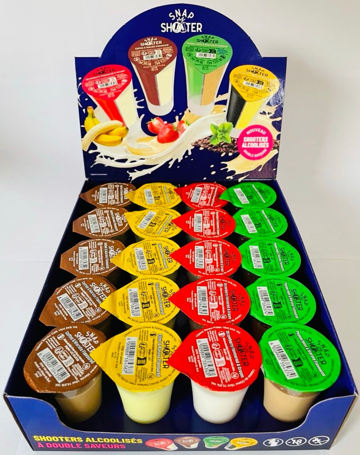 SNAP SHOOTER - Dual compartment shooter (Liqueur & Cream) ready to drink