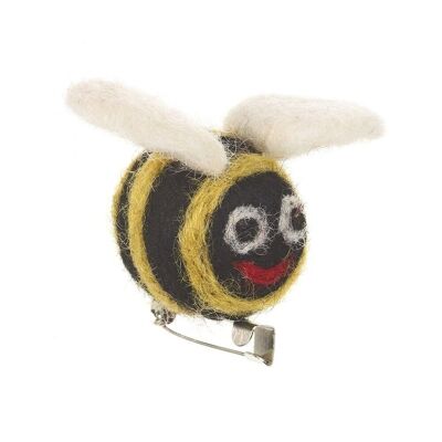 Accessorio biodegradabile in feltro ad ago con spilla fatta a mano