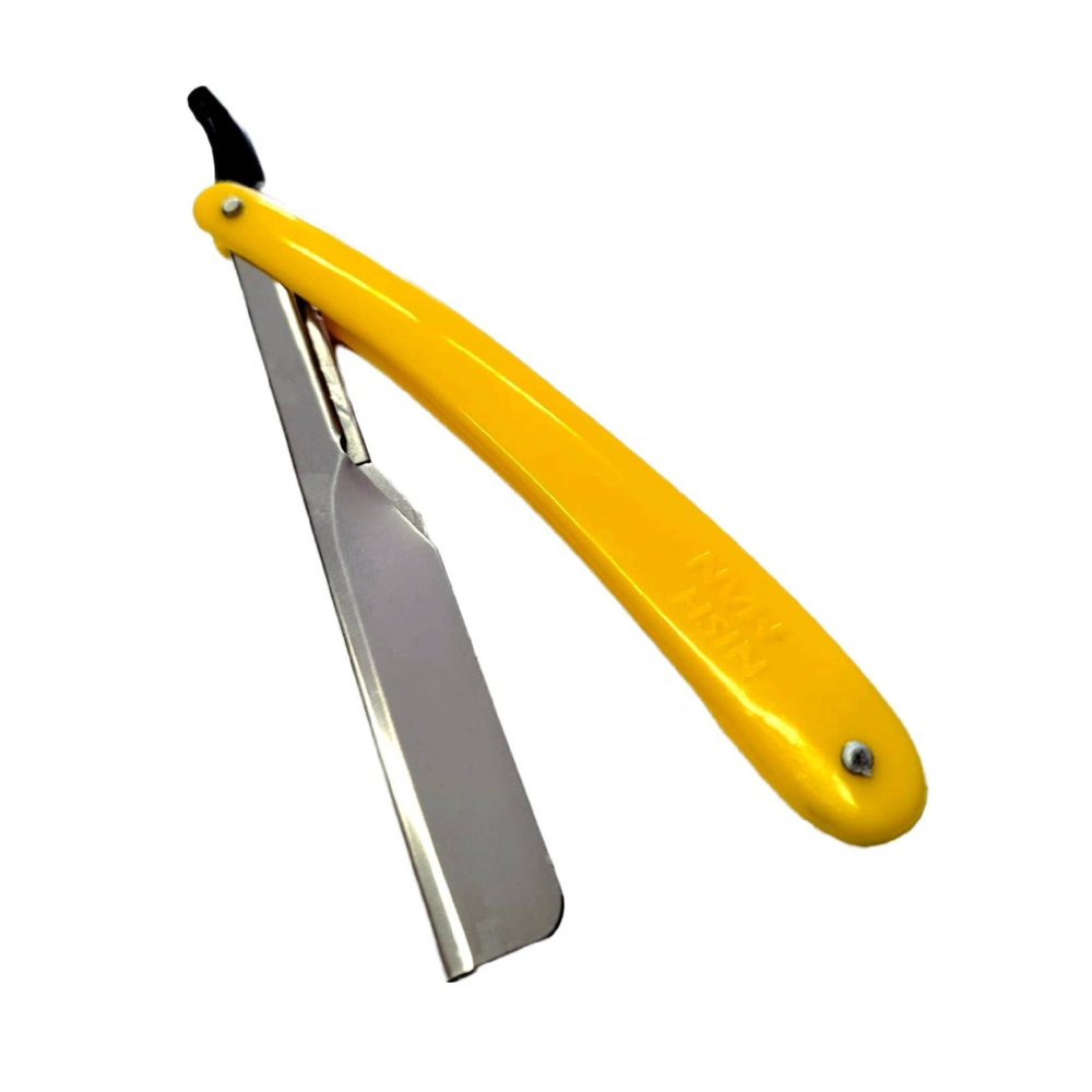 Nishman Rasiermesser mit austauschbaren Klingen, gelb