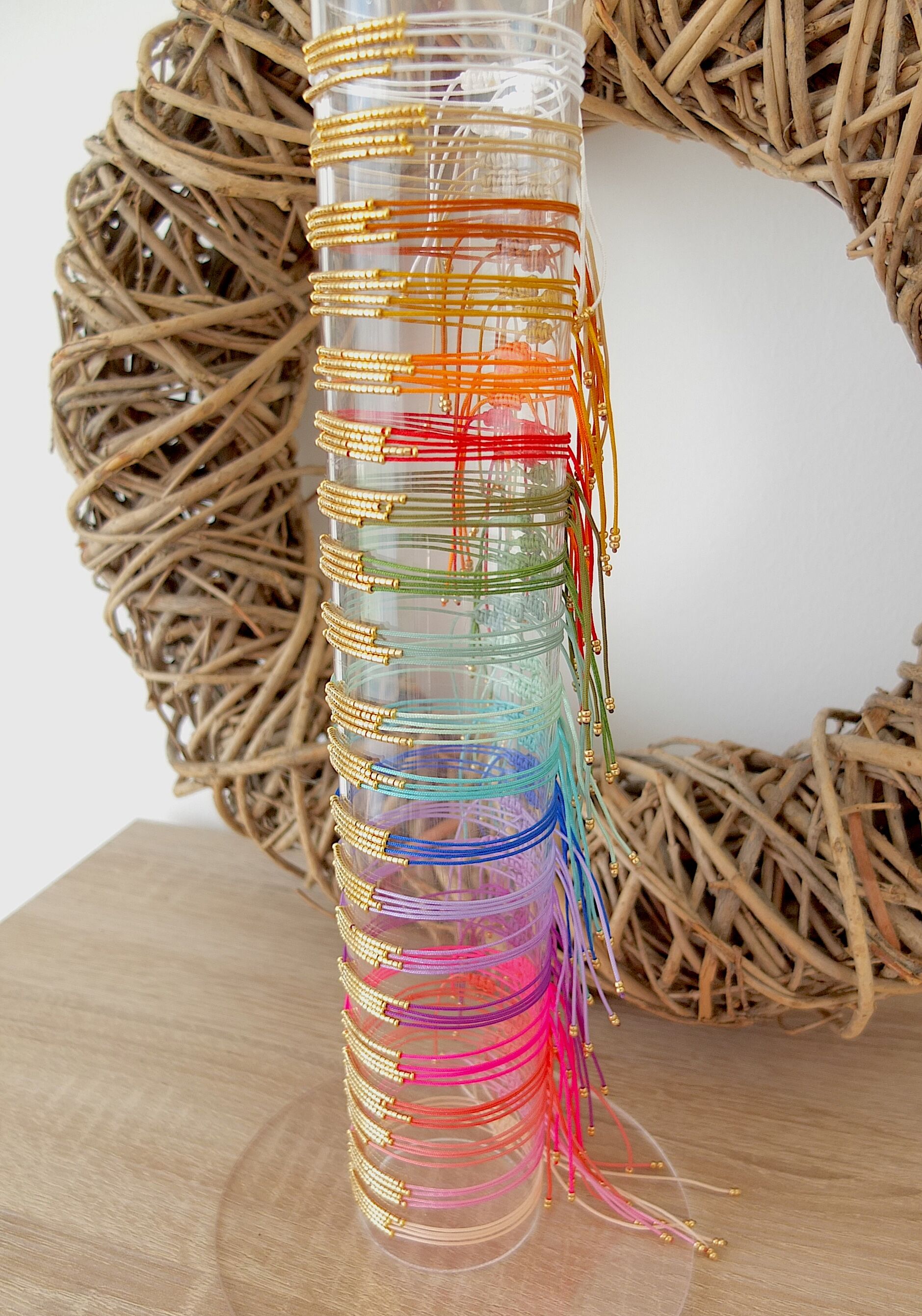 Pack d'implantation cordons perles dorées 20 coloris