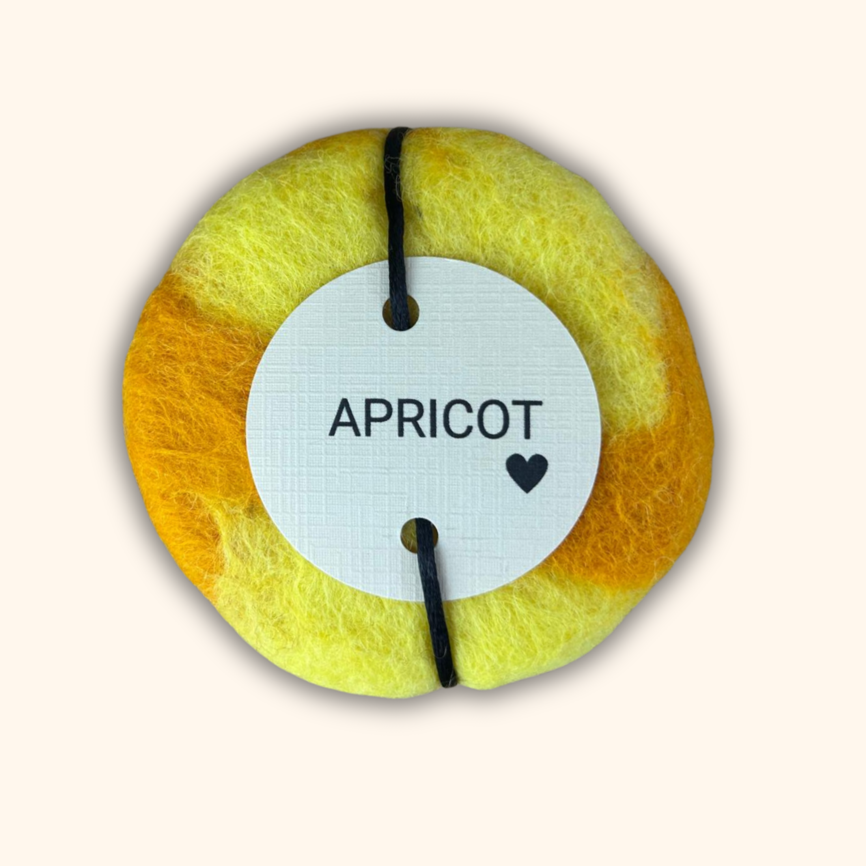 Felted Glycerin Soap Apricot 100g