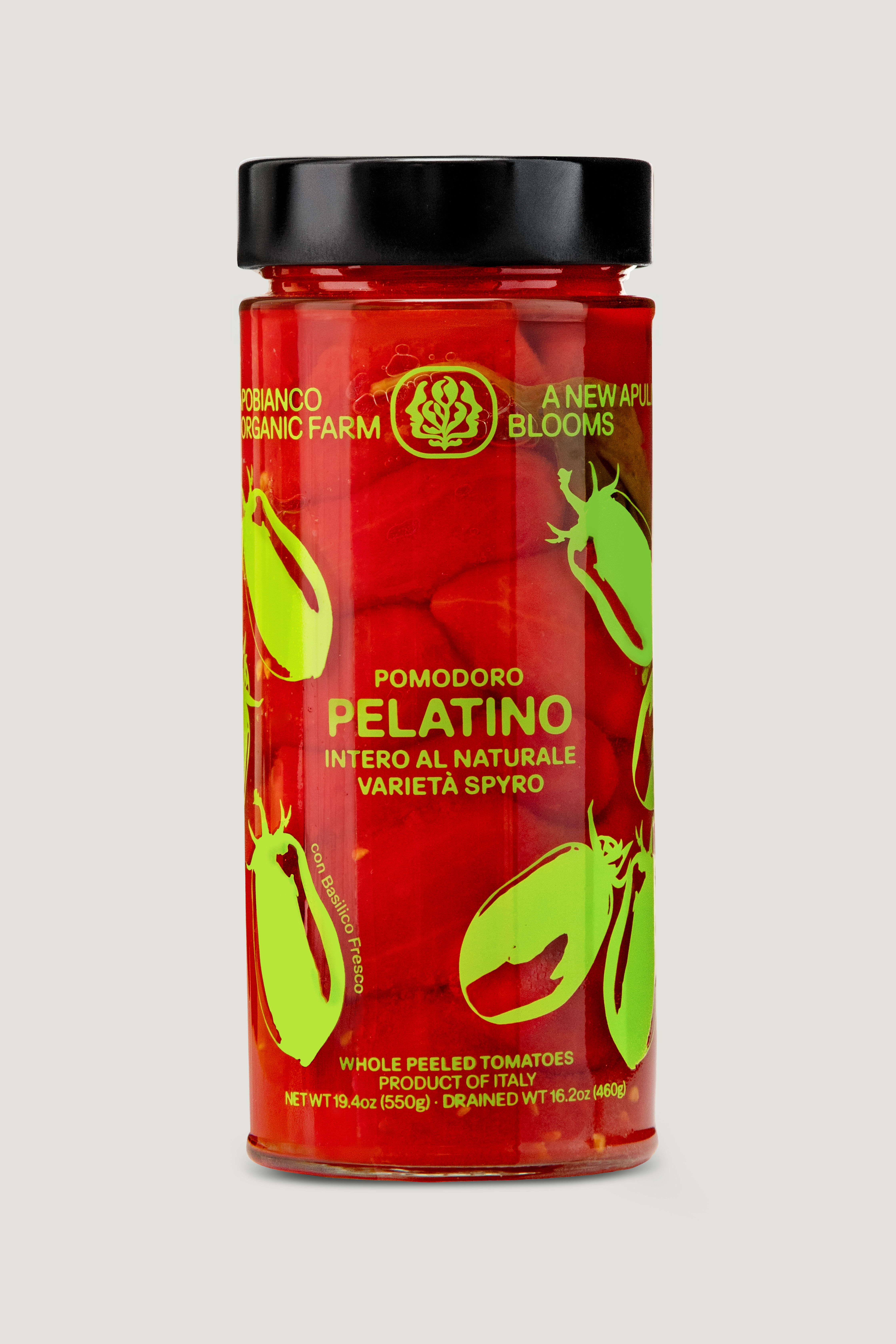 Tomates entières pelées, variété Spyro