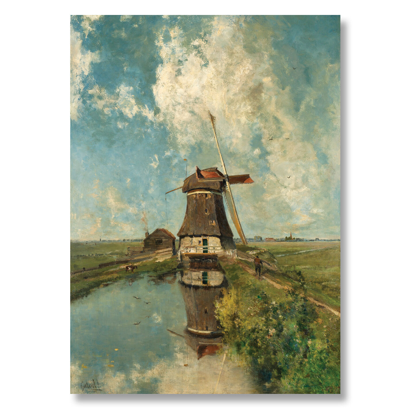 Posterrolle – Kunstdruck „Gabriel die Windmühle“ – 50×70 cm