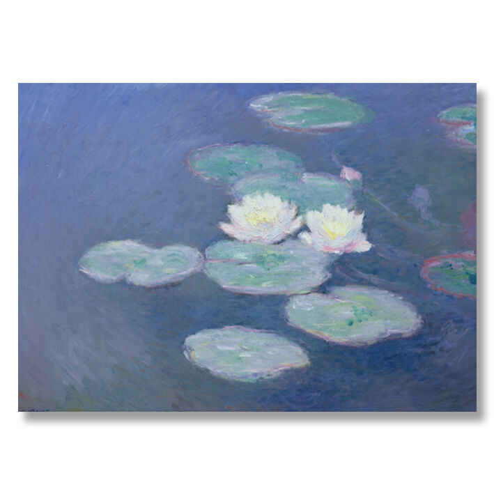 Poster in der Rolle – Claude Monet, Abendseerosen, Kunstdruck – 50×70cm