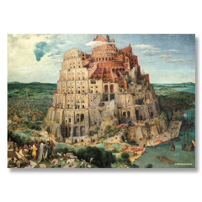 Poster in der Rolle – Pieter Bruegel der Ältere: Turm zu Babel (Kunstdruck) – 50×70 cm