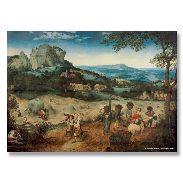 Poster in der Rolle – Pieter Bruegel der Ältere: Die Heuernte (Kunstdruck) – 50×70 cm