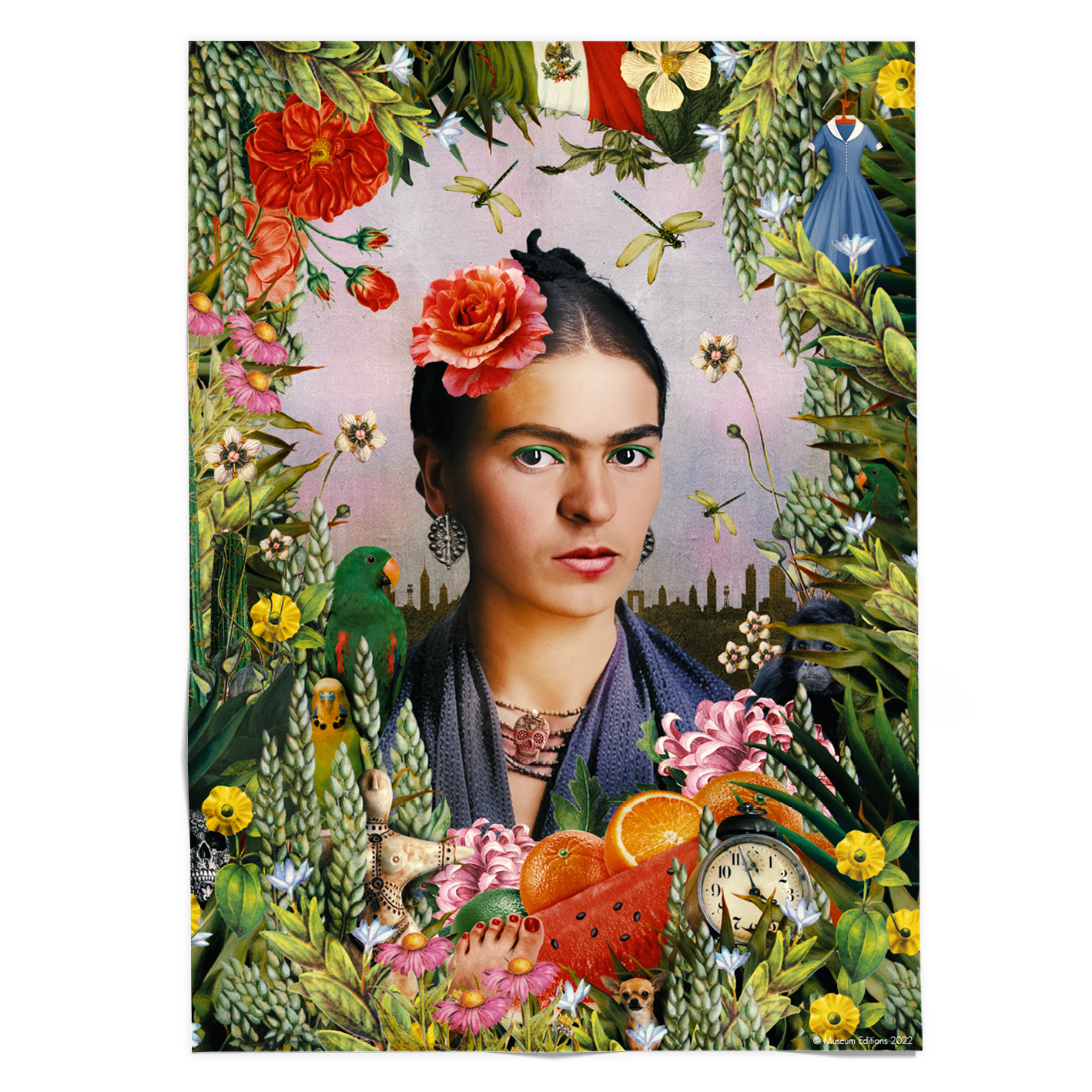 Posterrolle – Frida Kahlo: Ikonisches Porträt als Kunstdruck – 50×70 cm