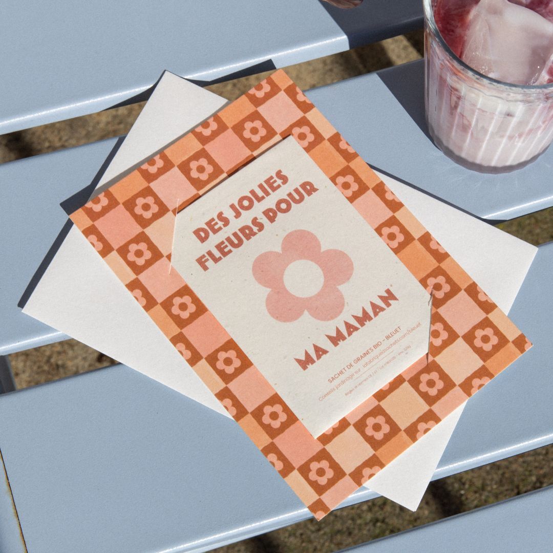 Des jolies fleurs pour maman - Carte à semer