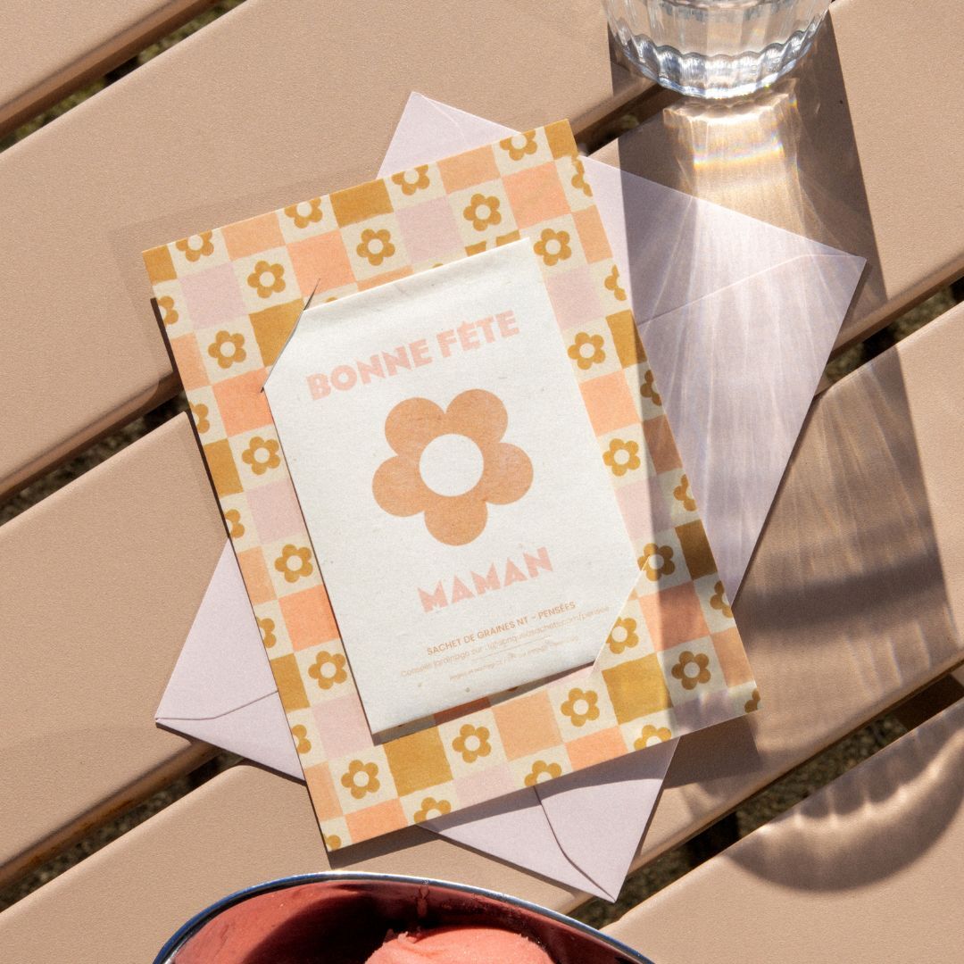 Bonne fête maman - Carte à semer