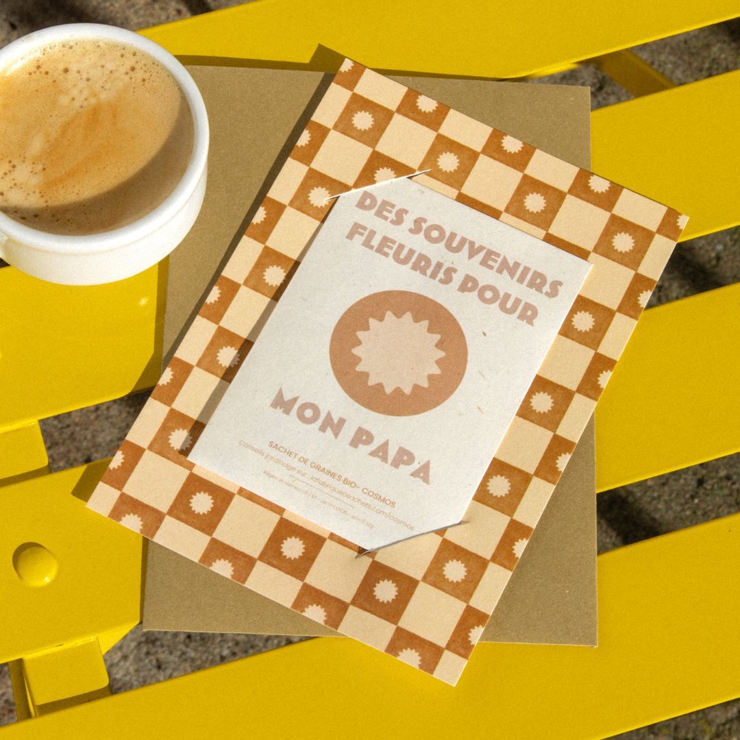 Blumen-Erinnerungsstücke für Papa – Samenkarte