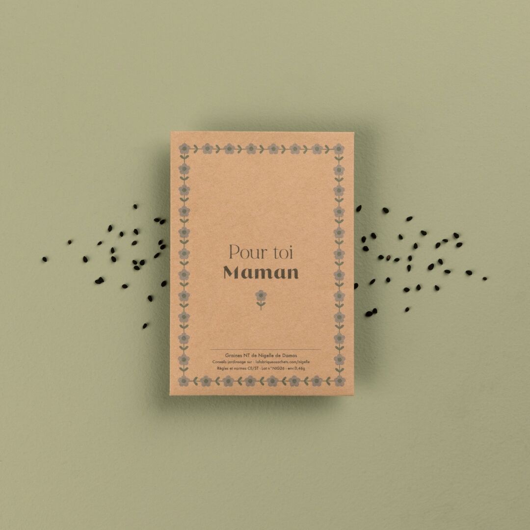 Pour toi maman - Sachets de graines de Nigelle de Damas