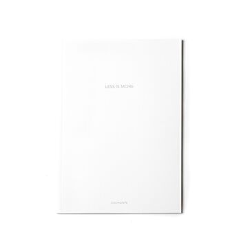 Cahier blanc à papier millimétré 1