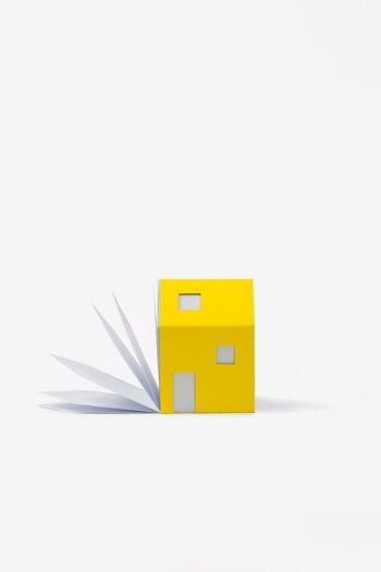 Bloc Notes 4 couleurs Bauhaus en forme de maison aux couleurs de l'été cadeau 9