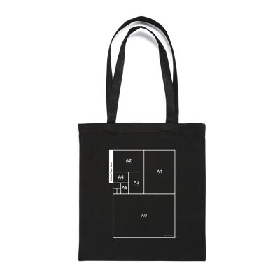 "Paper size" tote bag