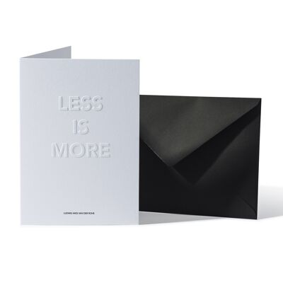 Postcard "Less is more"