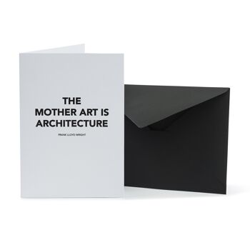 Carte postale "The mother art is architecture" 1