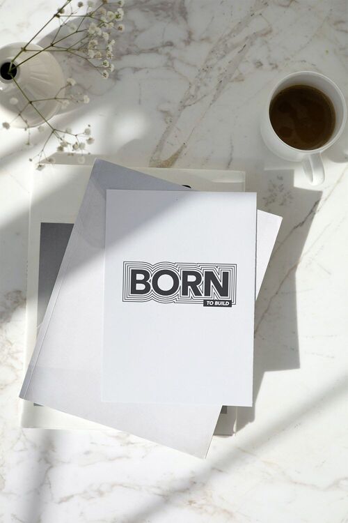 Carte postale "Born to Build"