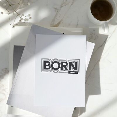 Postcard "Born to Build"