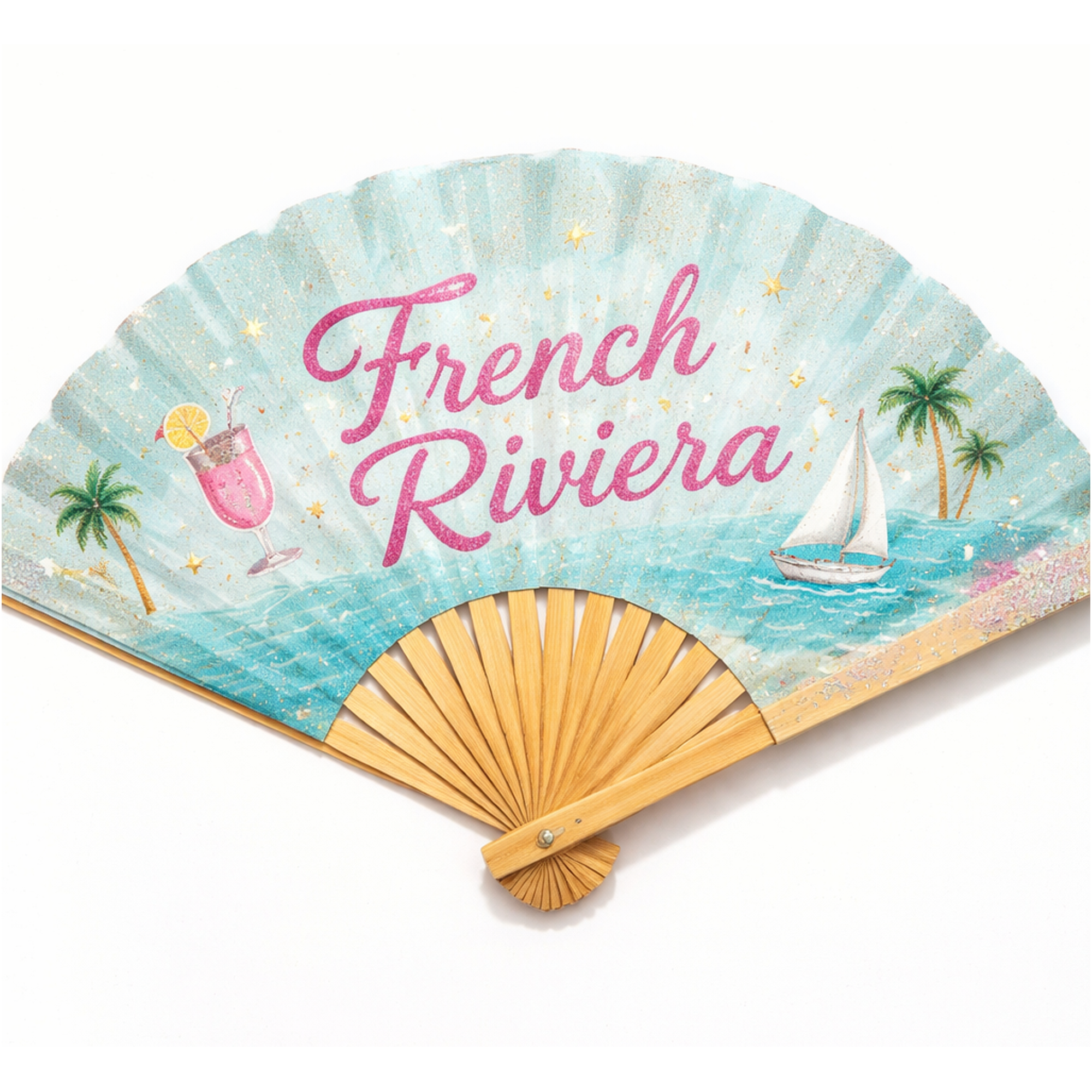PRE-ORDER – SEQUIN FAN – FRENCH RIVIERA