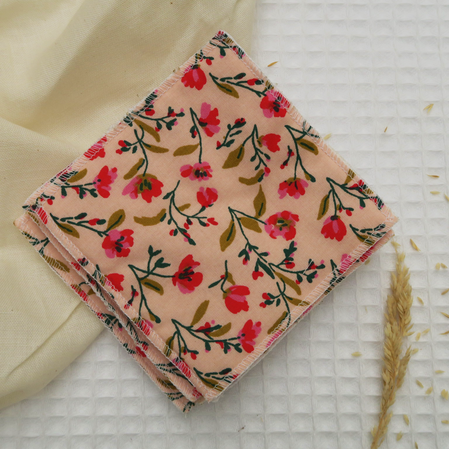 Set of 5 washable wipes 10 x 10 cm – VANDA - Les Beaux Jours Collection