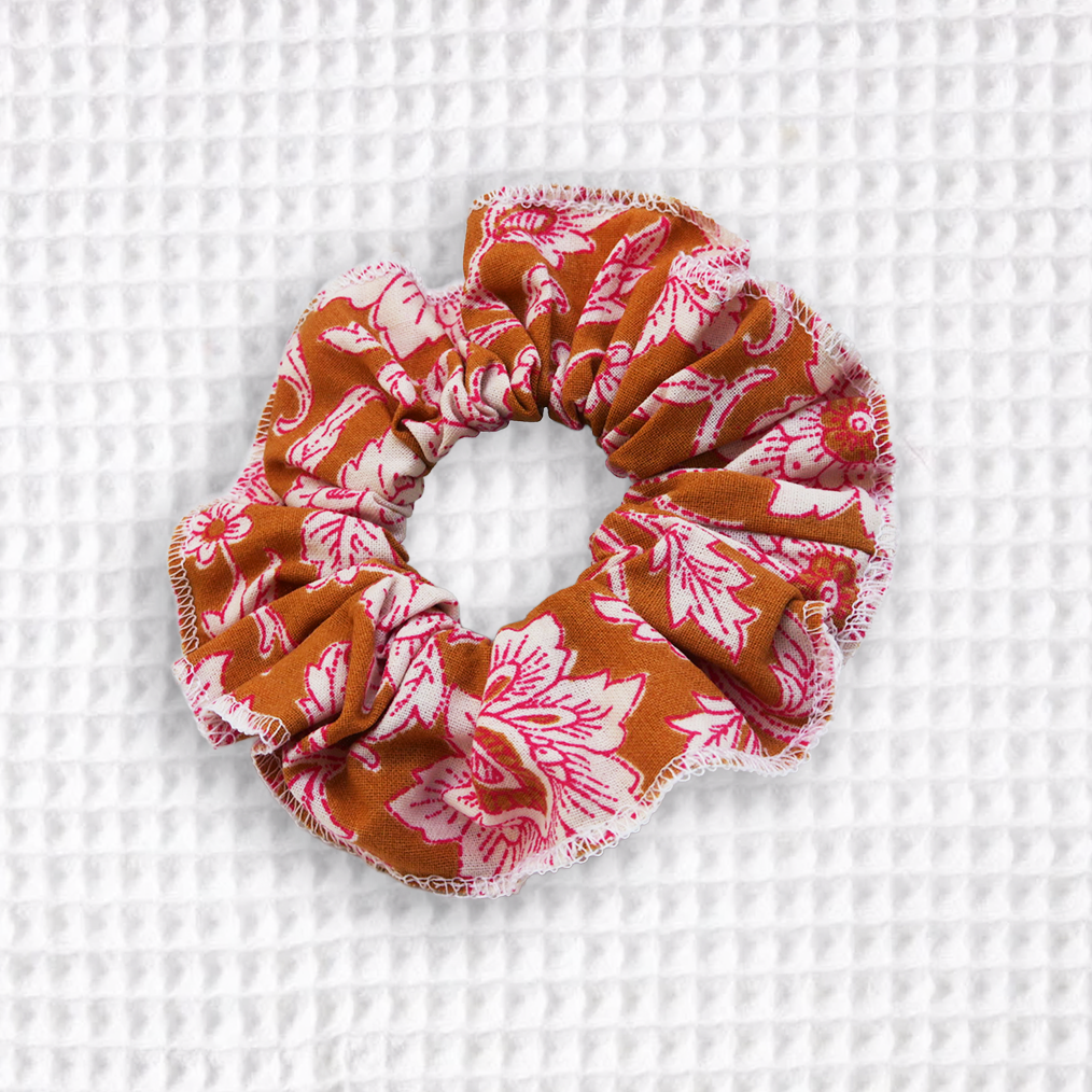 Cotton scrunchie - SHIRA - Les Beaux Jours Collection