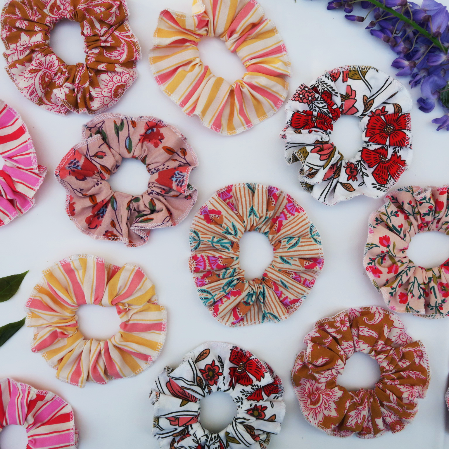 Restock/Discovery Pack - Cotton scrunchie - Les Beaux Jours Collection - 7 colors