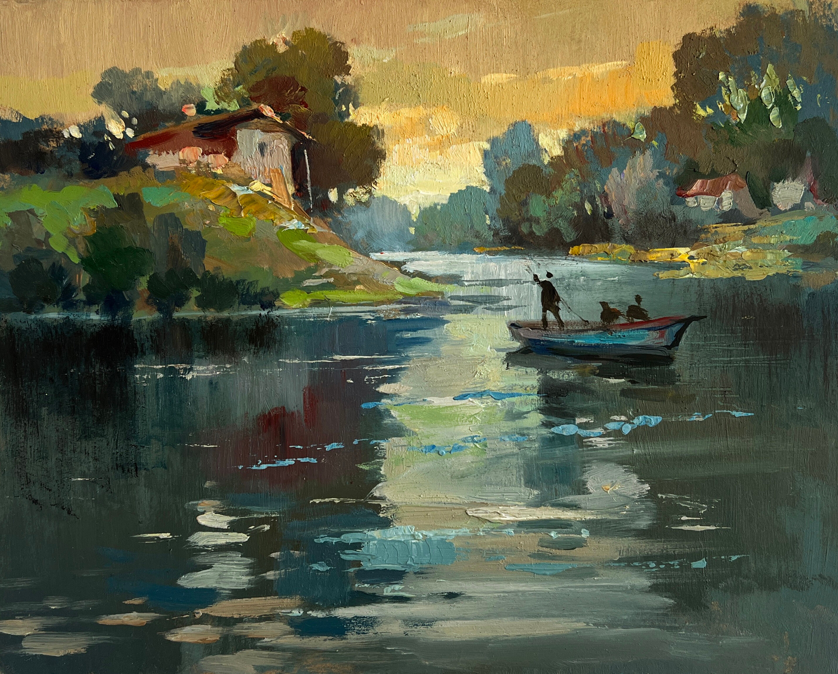 Buy wholesale Oil painting Love and the reflection of the sun