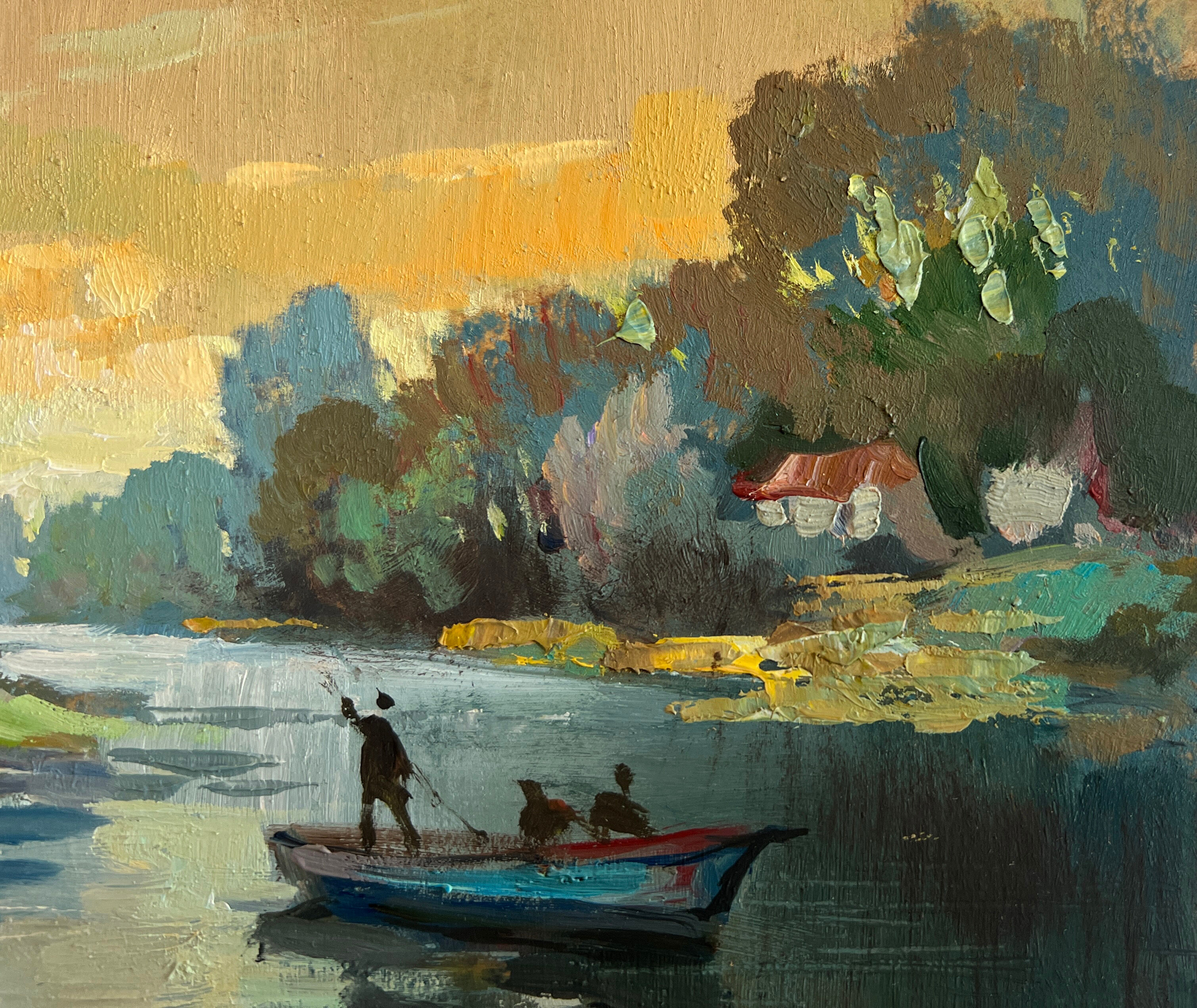 Buy wholesale Oil painting Love and the reflection of the sun