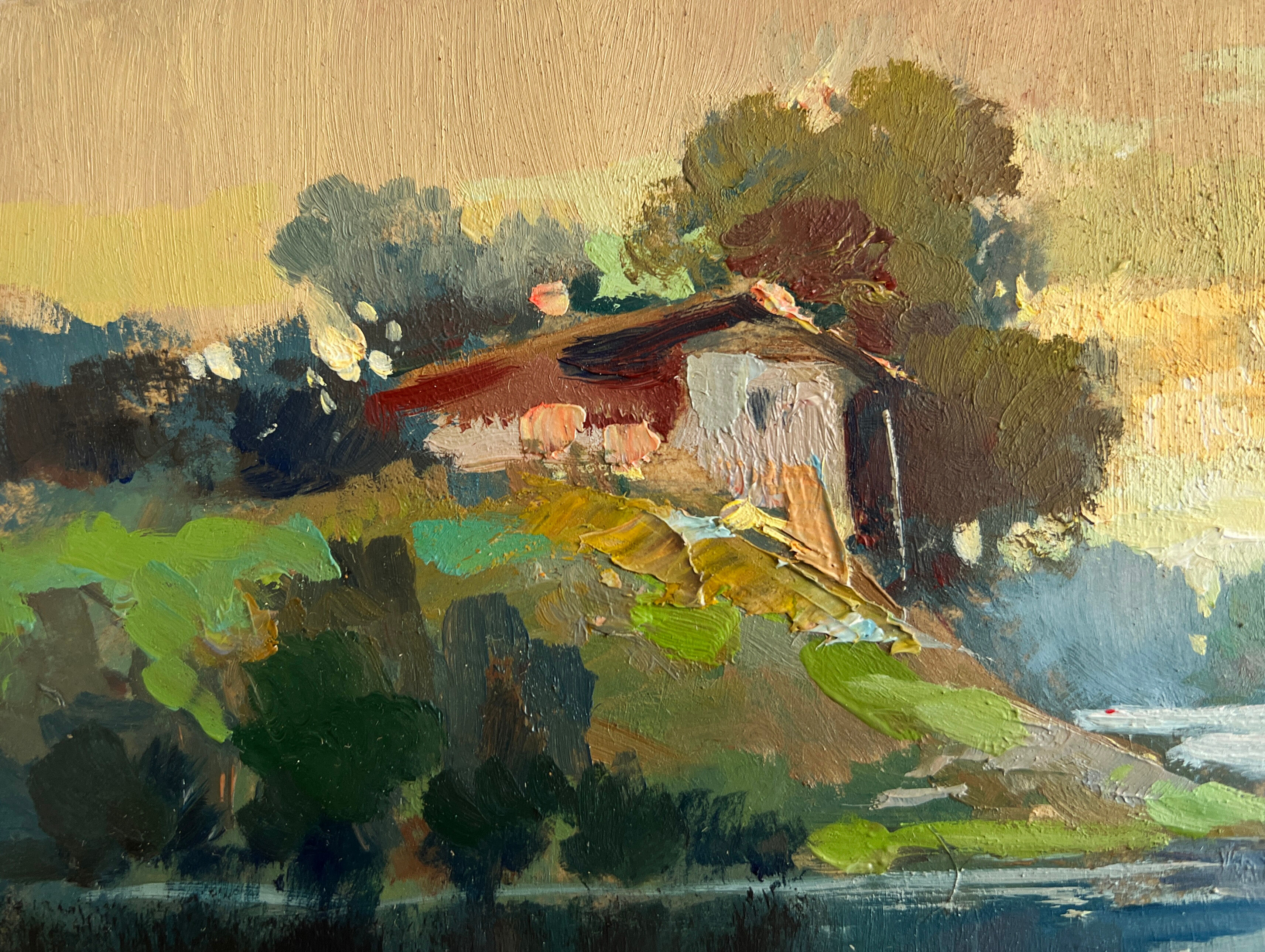 Buy wholesale Oil painting Love and the reflection of the sun