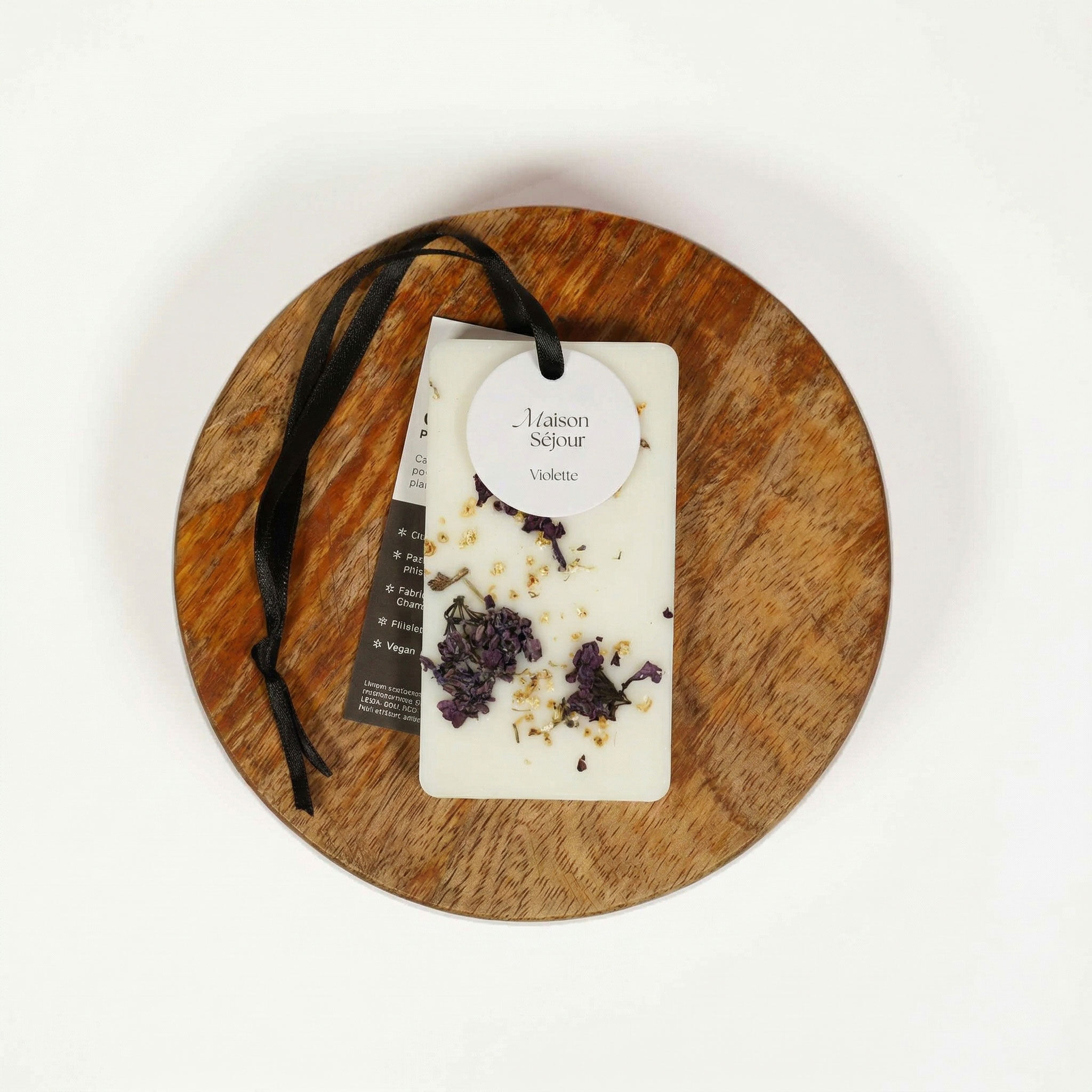 Scented floral card - Violet