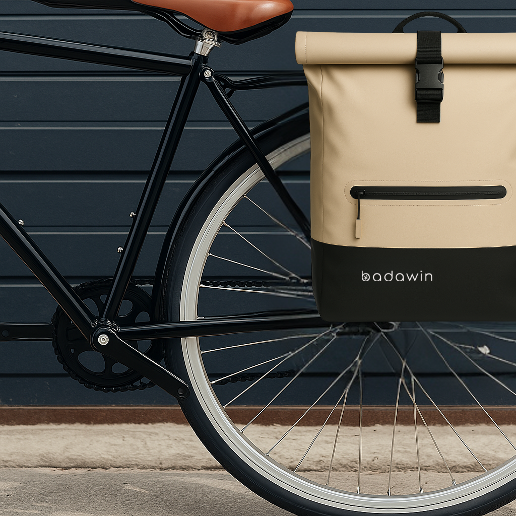 Anna 2-in-1 27L Sandfarbener Fahrradrucksack