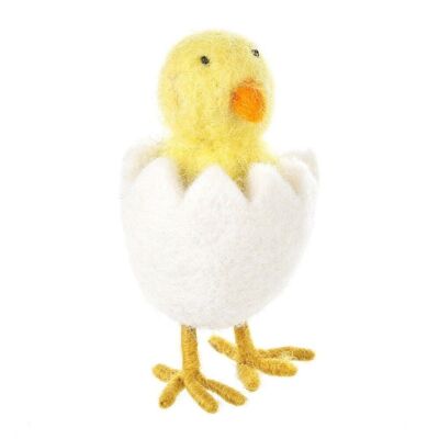 Handmade Felt Hatching Chick Standing Easter Felt Decoration