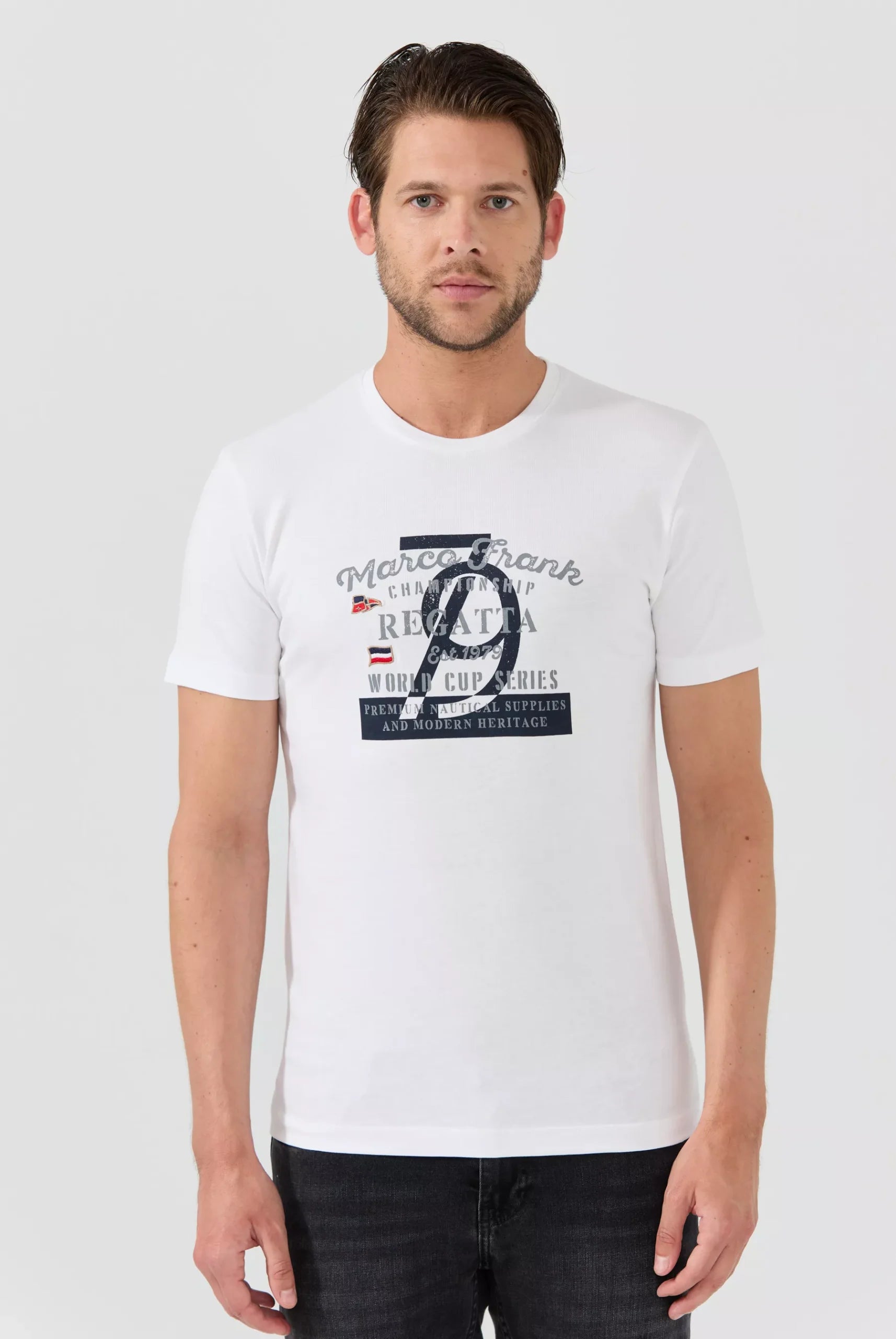 Tacón: Camiseta con estampado náutico