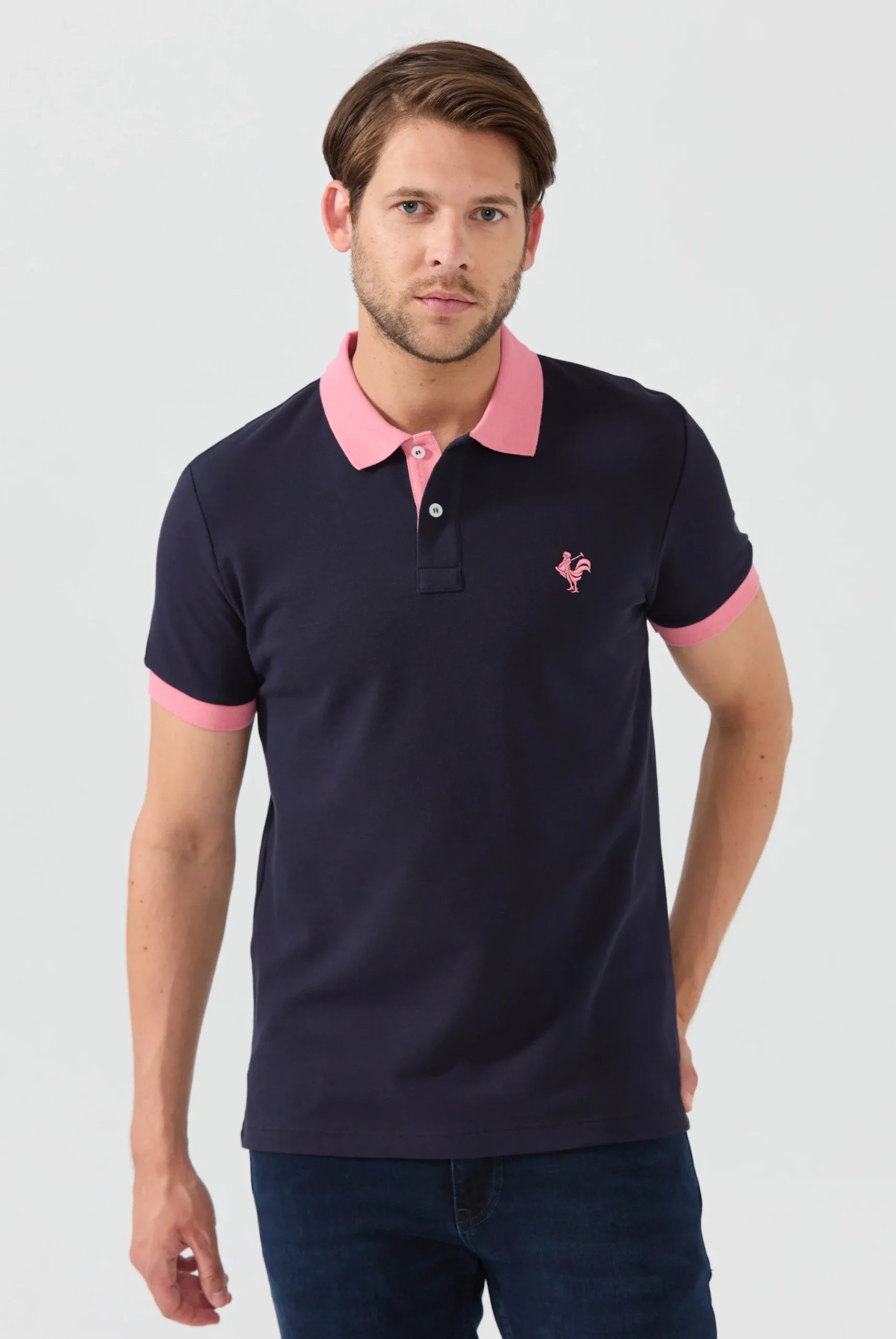 Spencer: Polo con el emblemático Logo del Gallo Bordado