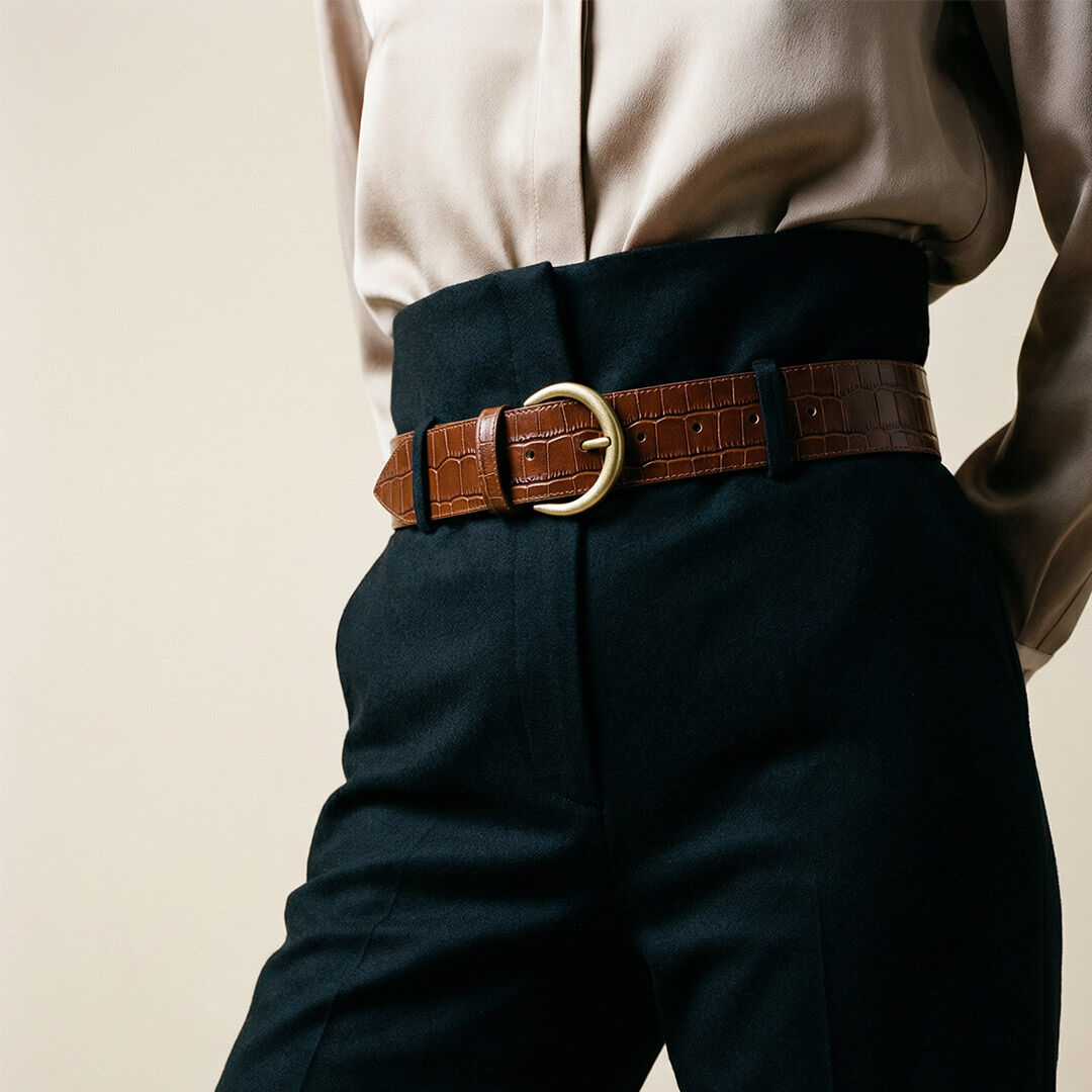 Zoé belt - crocodile style