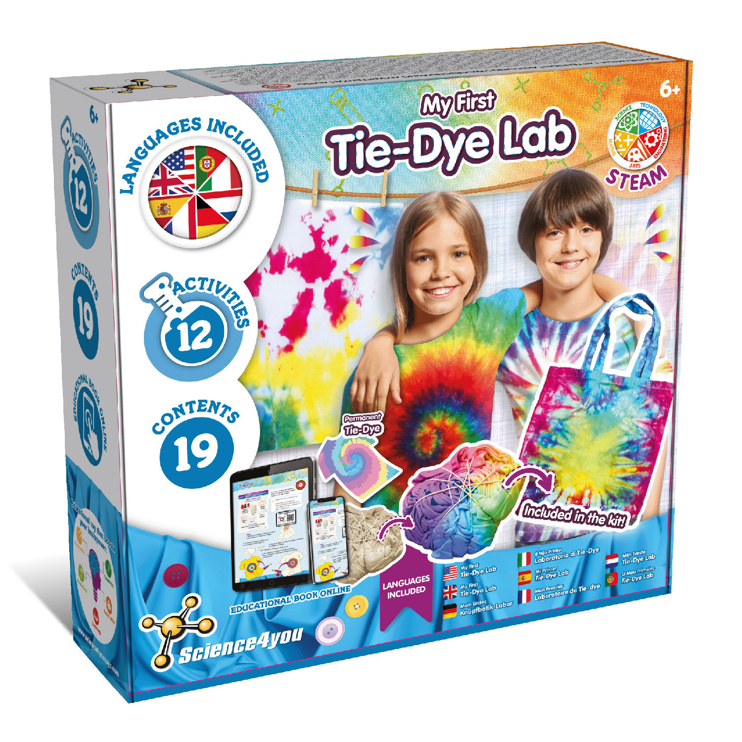 Diseño de moda - Kit Tie Dye para niños