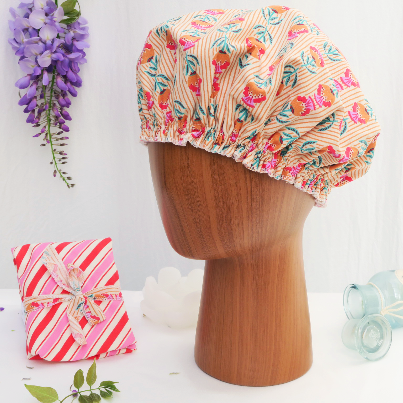 100% cotton shower/care cap – SURI – Les Beaux Jours Collection