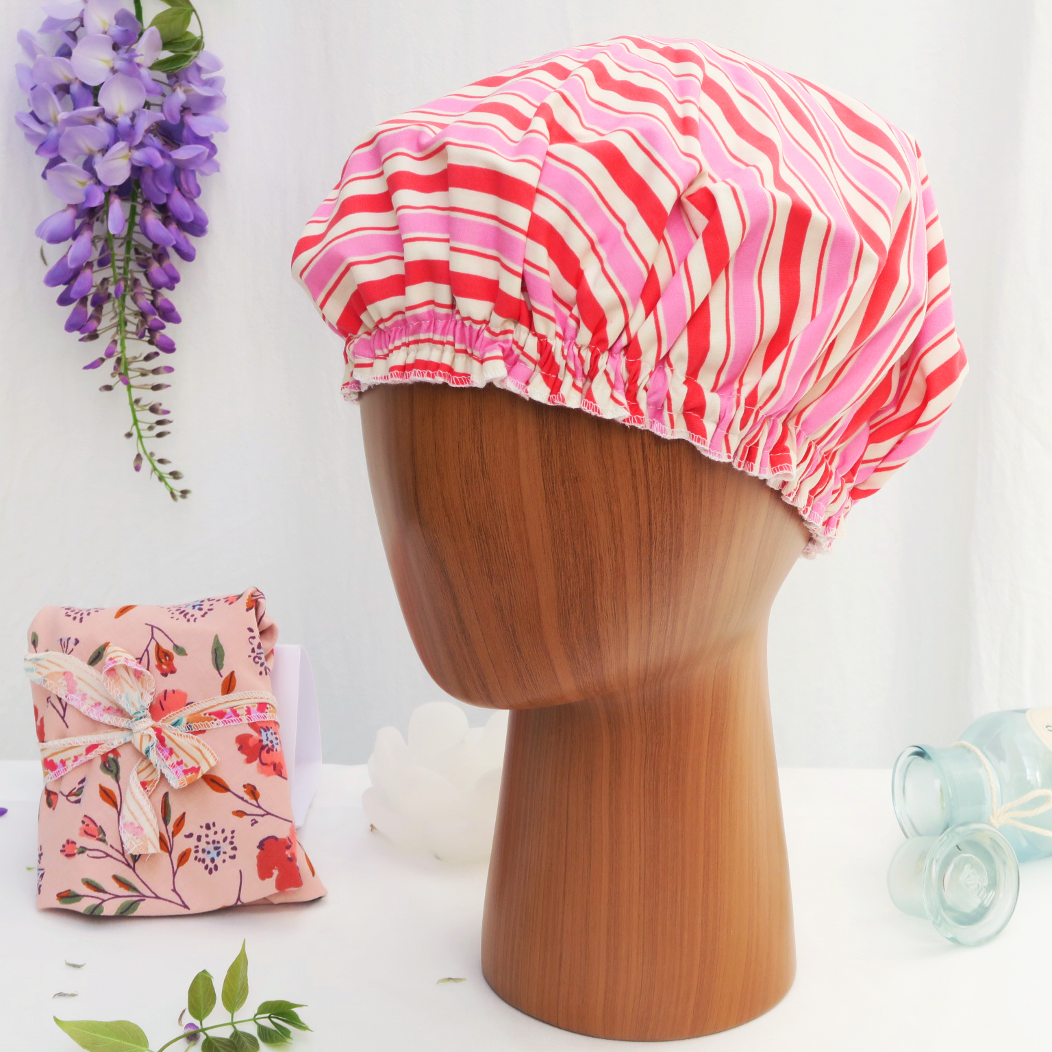 100% cotton shower/care cap – LYDIA R - Les Beaux Jours Collection