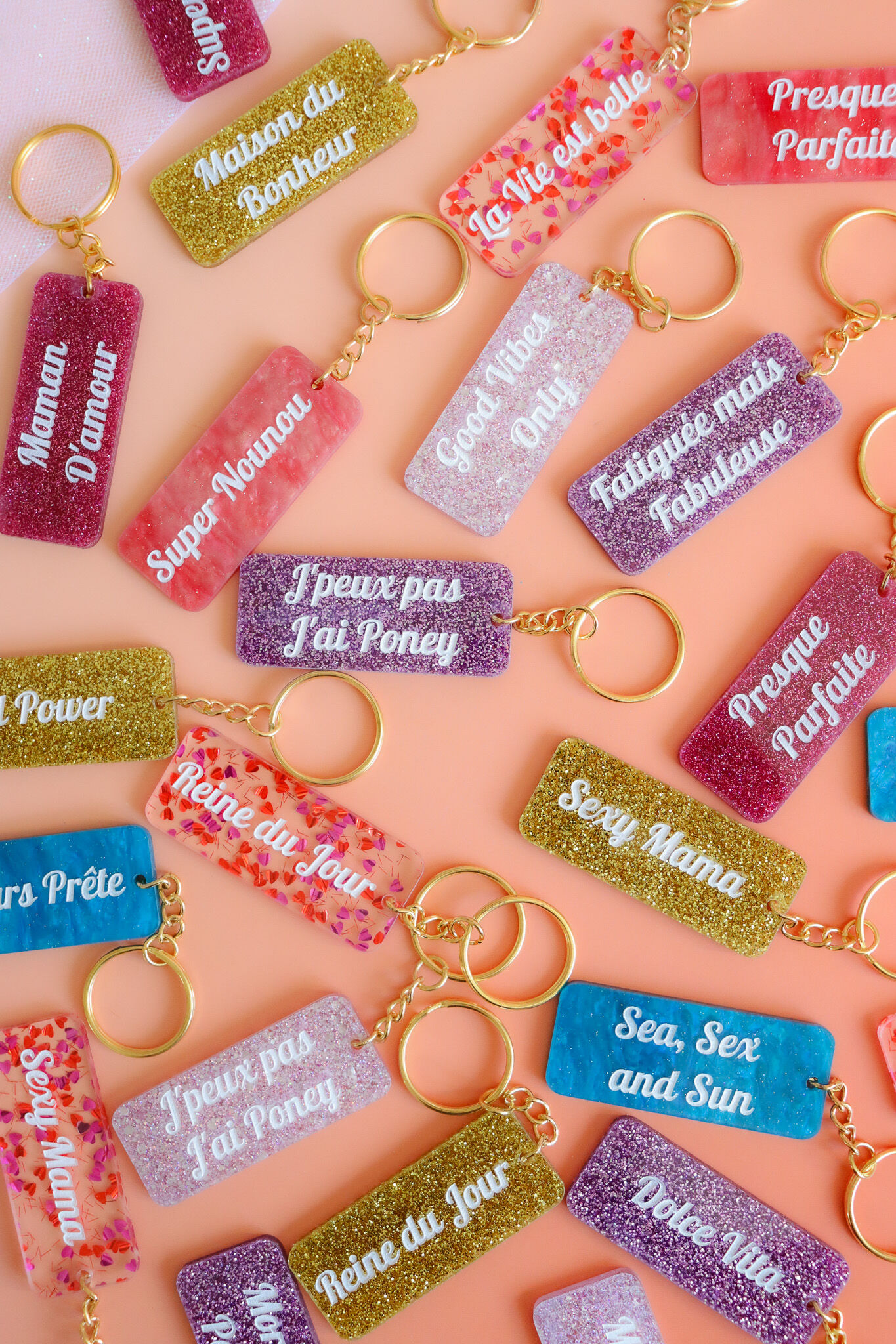 ✨ PACK DÉCOUVERTE – 35 PORTE-CLÉS