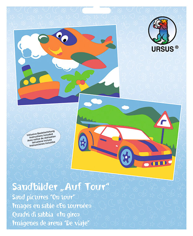 Sandbilder "Auf Tour"
