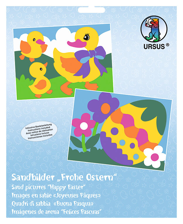 Sandbilder "Frohe Ostern"