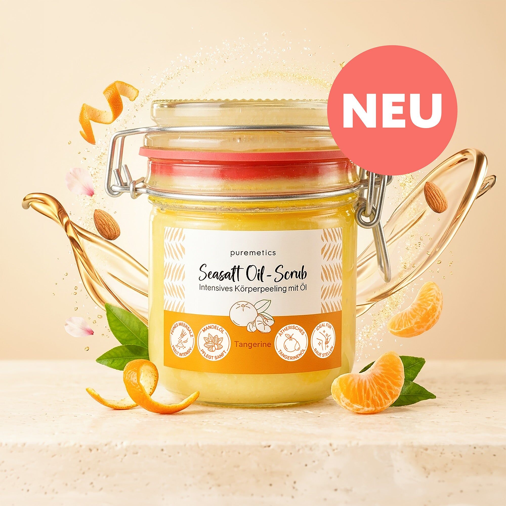 Seasalt Oil-Scrub 'Tangerine'