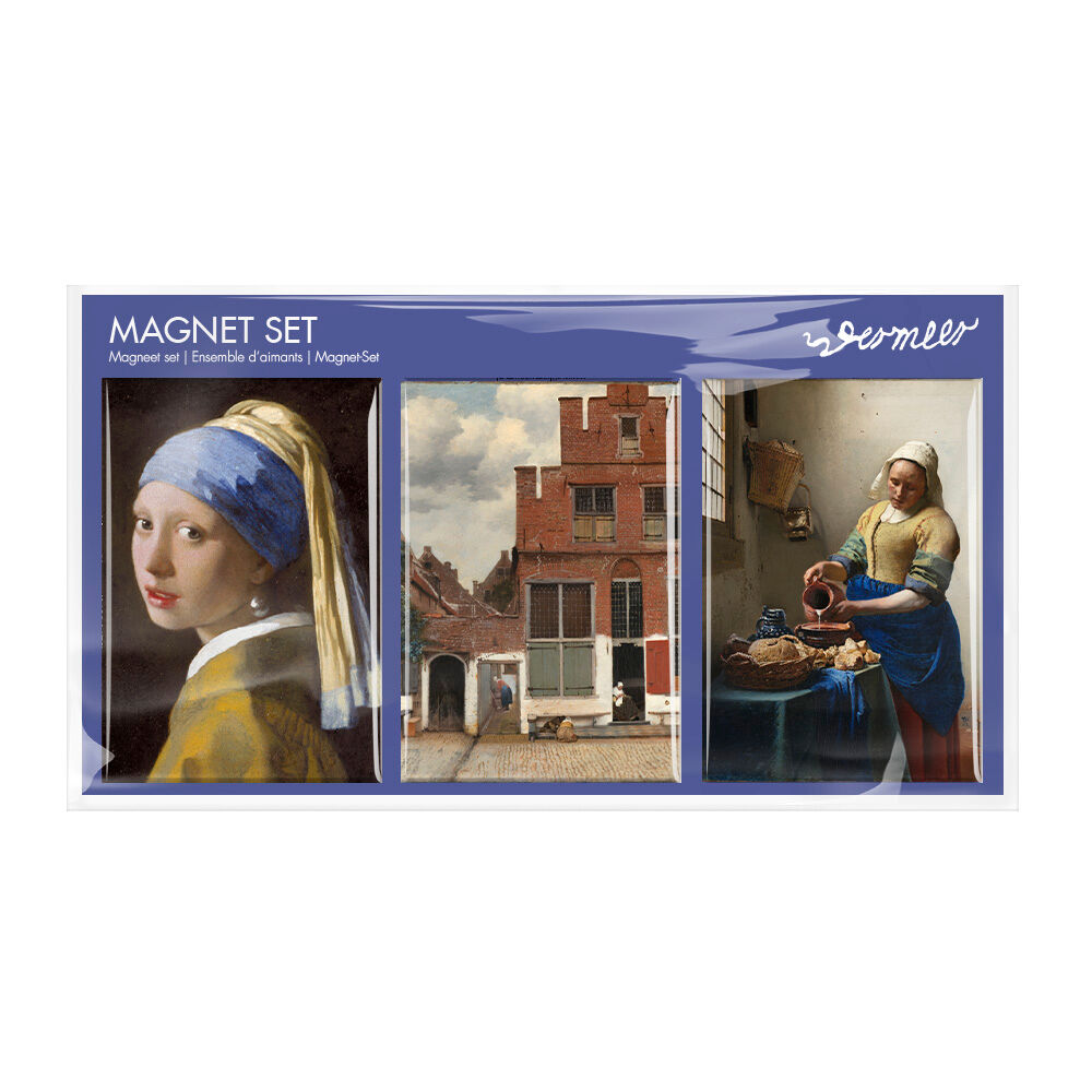 Kühlschrankmagnet-Set – Vermeer-Meisterwerke – 3-teilig