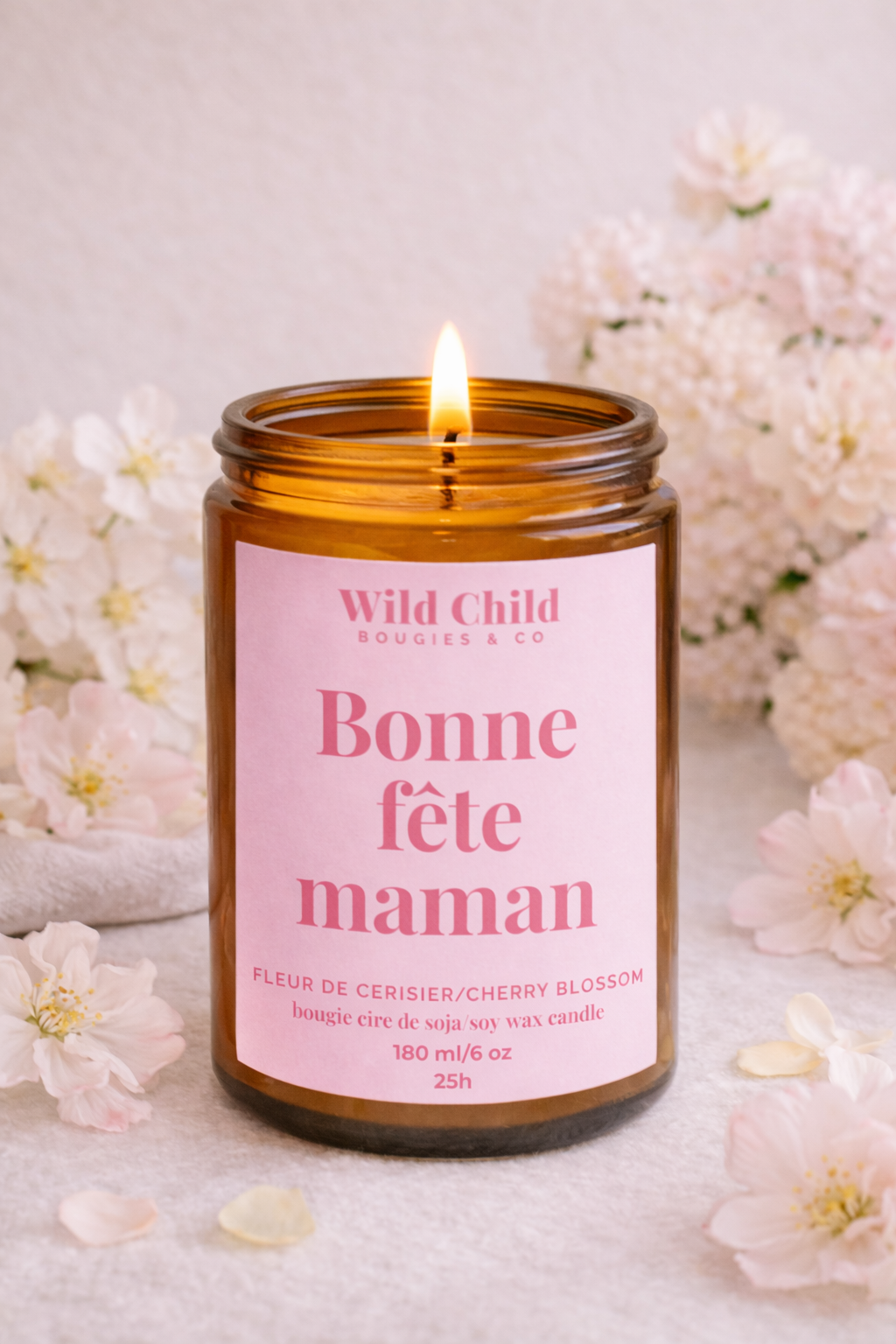 "Happy Mother's Day" Vegetable candle with your choice of fragrance, 25 hours