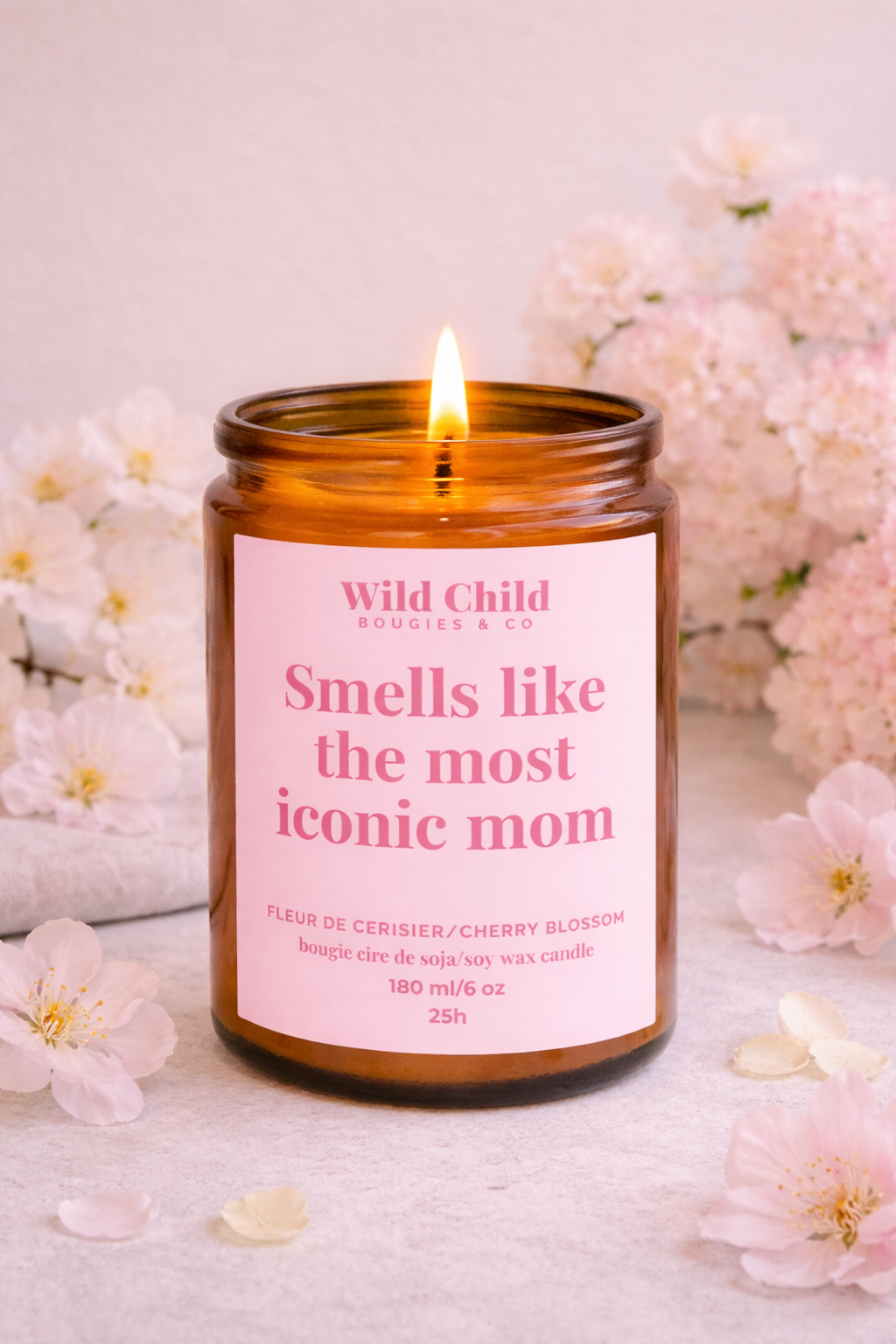 "Iconic Mom" ​​Vegetable candle with your choice of fragrance, 25 hours