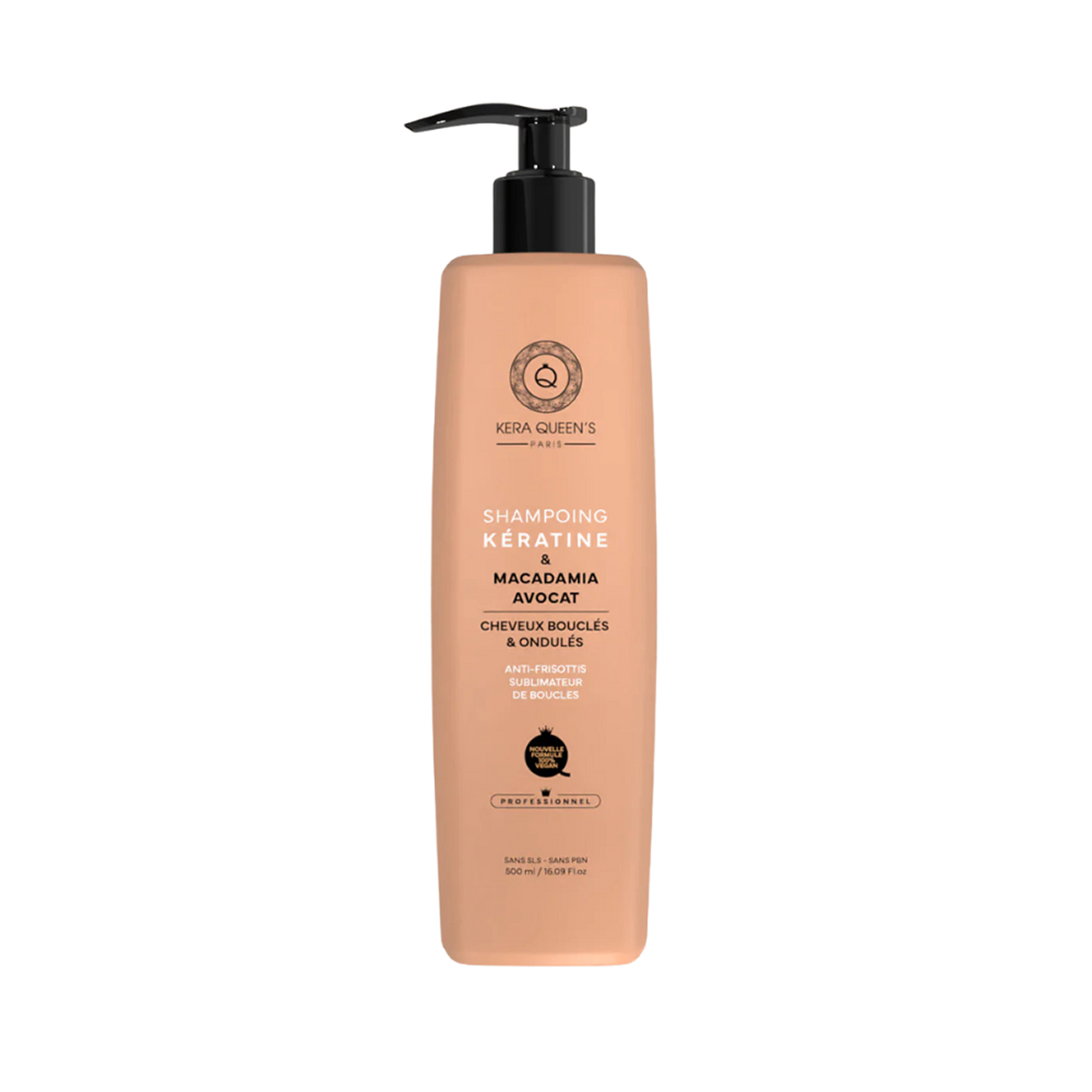 500 ml Kera Queen's - Shampoing Kératine et Macadamia Avocat